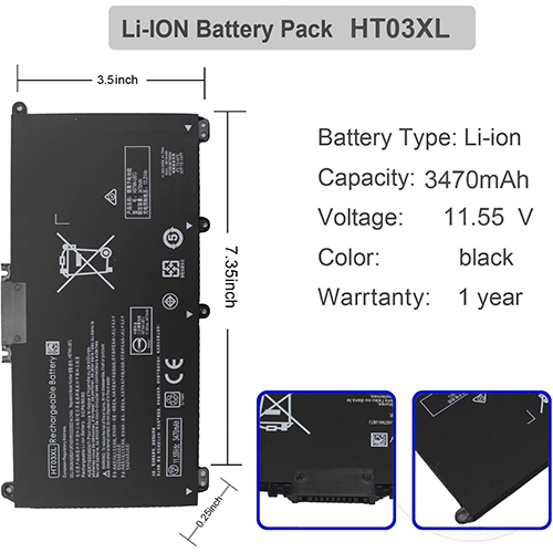 battery for HP HT03XL