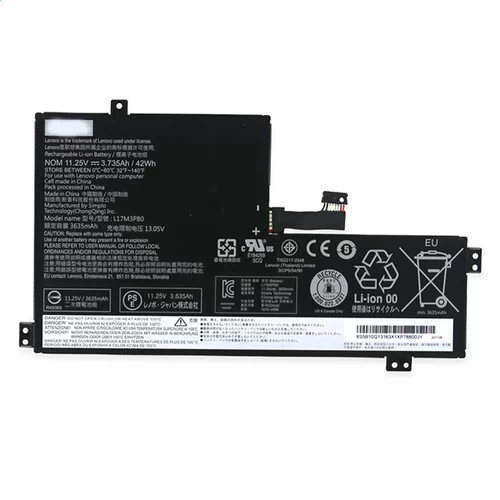 laptop battery for Lenovo L17L3PB0  