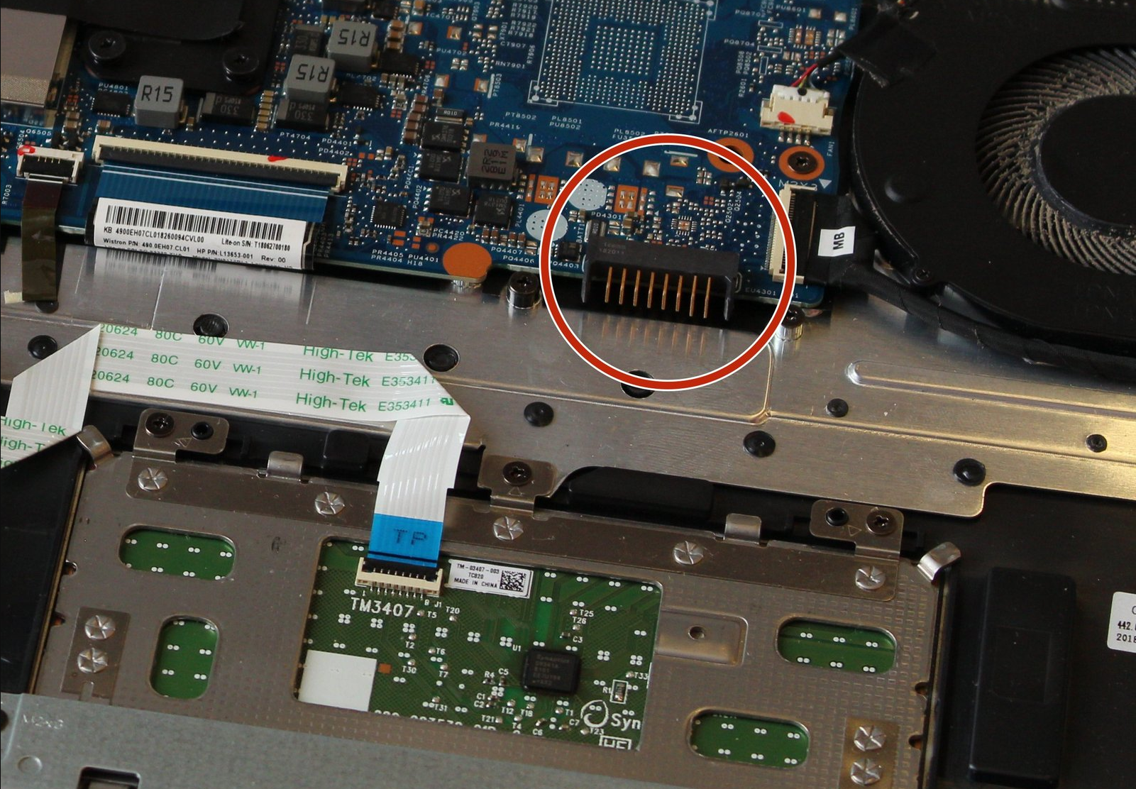 HP Envy 360 15T-CN100 Battery Replacement Guide Step 4