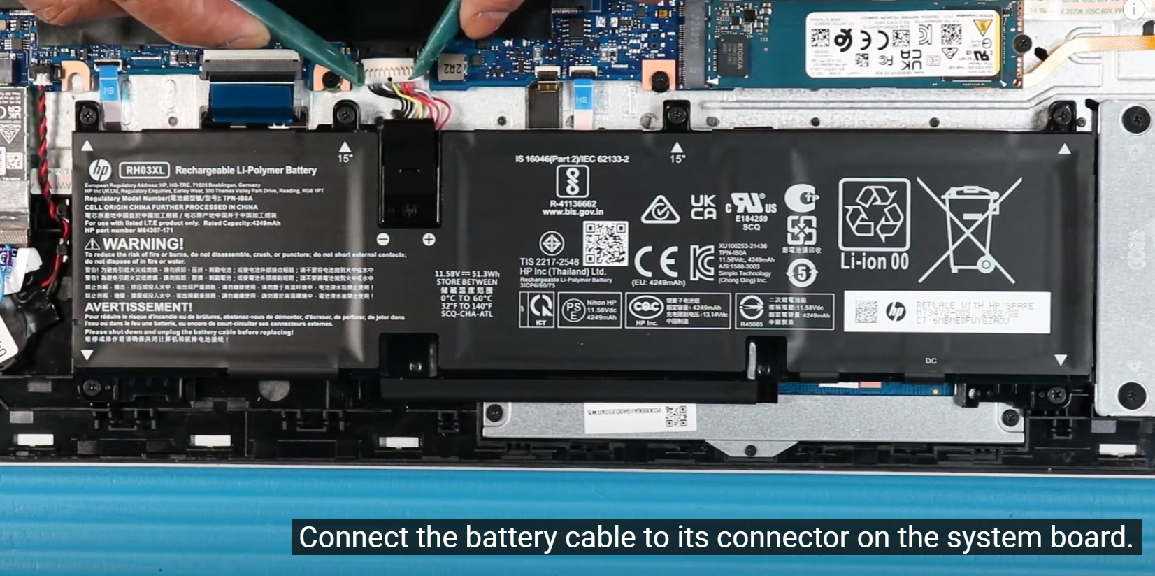 HP ProBook 450 G10 Battery Step 3