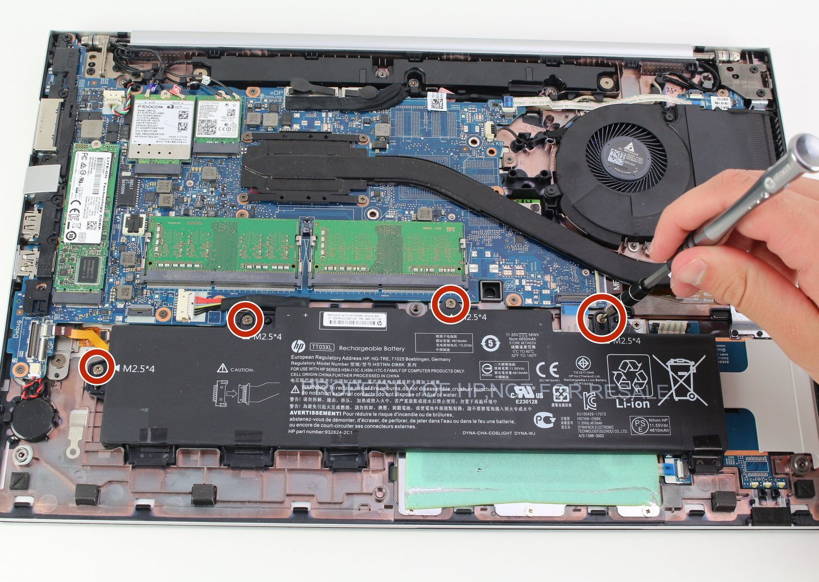HP EliteBook 850 G5 G6 Battery Replacement Guide