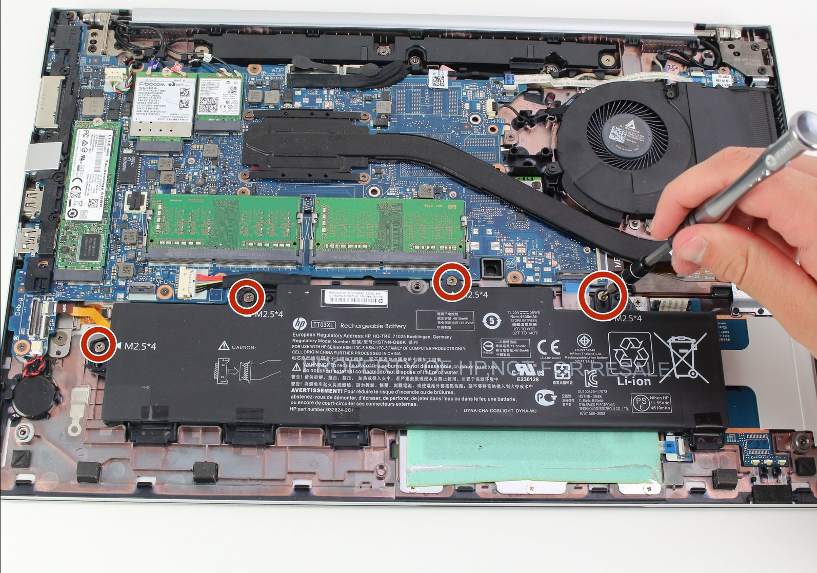 HP EliteBook 850 G5 G6 Battery Replacement Guide