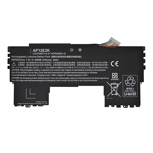 battery for Acer AP12E3K  
