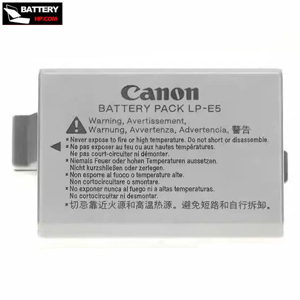 Replacement Digital Camera Battery for Canon LP-E5 (1100mAh 7.4V)