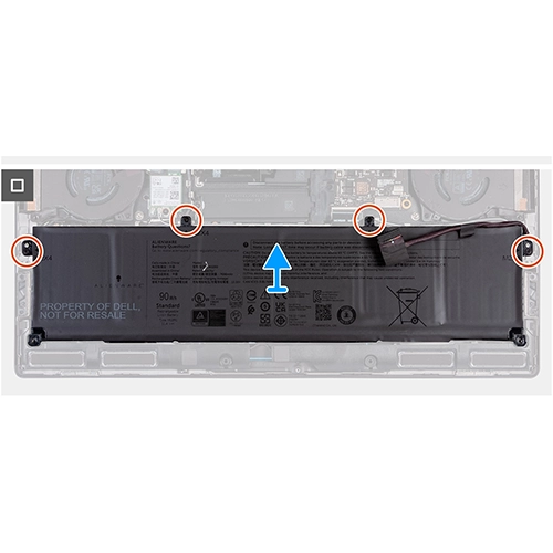 laptop battery for Dell M02R0  
