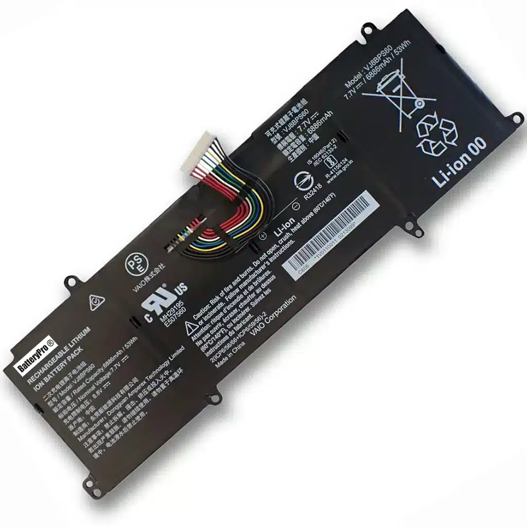 Battery for Sony Vaio VJS123 53Wh 7.7V